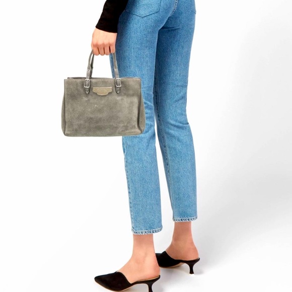 🚨SOLD🚨Balenciaga Papier Plate A6 Mini Suede Tote - Picture 2 of 12